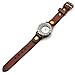 Sinceda Genuine Leather Punk Retro Arabic Numerals Women's Fashion Watch Red Strap
