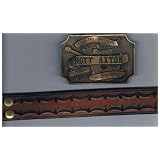 HOYT AXTON Country Western Belt Buckle and Leather Belt
