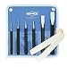 6 Pc. Punch & Chisel Kits Style: Tip Round, Beveled, Pointed, Finish:Black Oxide