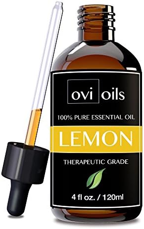 #1 Lemon Essential Oil - ULTRA-PREMIUM Quality - 100% Pure &amp; Natural Therapeutic Grade - LARGE 4 Oz