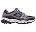 Skechers Sport Men's Afterburn Strike Memory Foam Lace-Up Sneaker, Charcoal/Black, 14 4E US