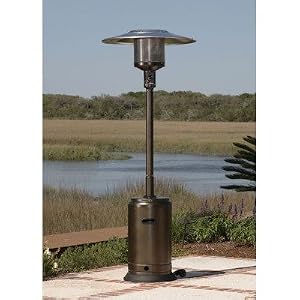 Fire Sense Commercial Patio Heater in Hammer Tone Bronze