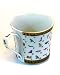 Handcrafted Egyptian Porcelain Mug Hand-Painted & Highlighted with 9K Gold