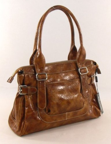 Bag Street Handtasche Big XXL Shopper Tasche, cognac
