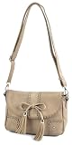 20219BG BEIGE Miss Unique Deyce 'Edna' Stylish PU Close-Out High Quality Women/Girl Fashion Designer Work School Office Lady Student Handbag Shoulder Bag Purse Totes Satchel Clutches Hobos