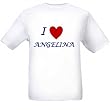 I LOVE ANGELINA - Name-series - White T-shirt