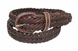 Rolfs Mens Black Braided Leather Belt