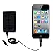 Solar Powered Rechargeable External Battery Pocket Charger for the Apple iPod touch (4th generation) - uses Gomadic TipExchange Technology