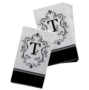 Monogram Paper Napkins - T