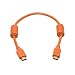 HDMI 1.3a Cable 28AWG - 1.5ft w/Ferrite Cores (Gold Plated Connectors) - ORANGE