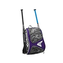 Easton E110BP Baseball/Softball Adult / Youth Tee Ball Backpack Bat Bag - Purple / Camo - New 2016 / 2017
