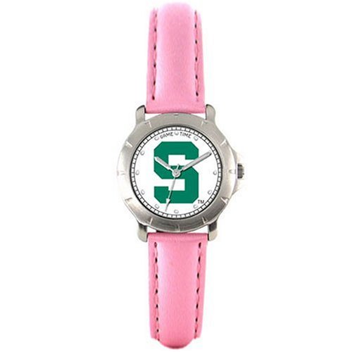 Game Time Women's Michigan State University Player Series Pink Watch #CPS1-MSU