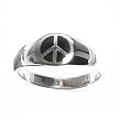 Sterling Silver Ring - Love and Peace - Size: 5-10
