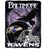 Baltimore Ravens 60"x80" Royal Plush Raschel Throw Blanket - Aggression Style