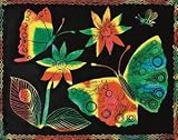 Scratch Art Multicolor Scratch-Art Paper, 11x13 (Pack of 12)