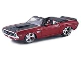 Review Maisto  / Diecast Model Dodge Challenger Convertible Pro Rodz (1970) in Metallic Red (1:24 scale)