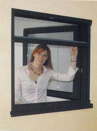 Alu Klemm- Insektenschutzrollo für Fenster braun 130x160cm (beliebig kürzbar)