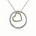 Effy Jewelers Effy® 14K Two Tone Diamond Heart Necklace .32 Tcw.