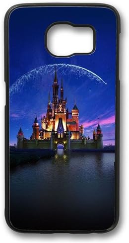 Samsung Galaxy S6 Case,Disney Castle Artwork Illust Sky PC Black Case for Samsung Galaxy S6(C Series)