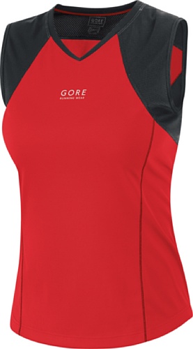 GORE RUNNING WEAR Damen Singlet SUNLIGHT 2.0, red/black, 34 Preisvergleich