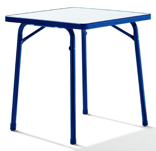 SIEGER 111/BL Garten-Klapptisch 70 x 70 cm mit Mecalit-Pro-Platte, Stahlrohrgestell blau,  Preisvergleich