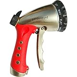 Gardenbyrd Hose Nozzle - Garden Hose Nozzle 10 Pattern, Heavy Duty Metal Water Hose Nozzle