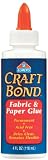 Elmer's Craft Bond Fabric and Paper Glue, 4-Ounce, Clear