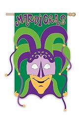 Garden Flag Mardi Gras Bells