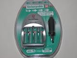 1 Hours Extra Fast Charger with World Wide mains and in-car operation with 4 x 240 mAh AAA batteries
