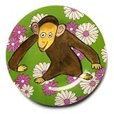 Emily Green Monkey Daisy Plate