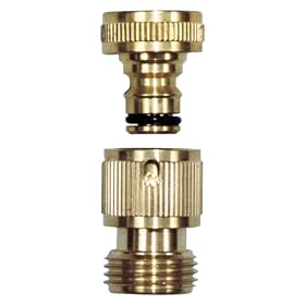 Camco 20133 RV Brass Quick Hose Connect