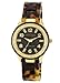 Anne Klein Women's 10/9956BMTO Premium Crystal Accented Gold-Tone-Tone Tortoise Resin Watch