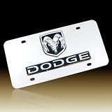 Dodge Chrome Logo and Name Polish Plate