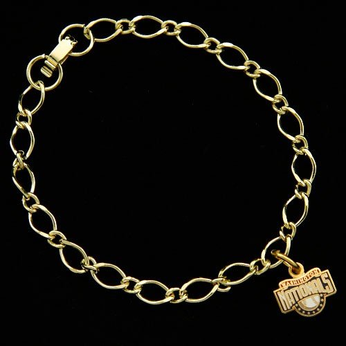Washington Nationals Ladies Gold-Tone Charm Bracelet