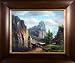 Artmasters Collection AC60105-WT54 Yosemite Framed Oil Painting