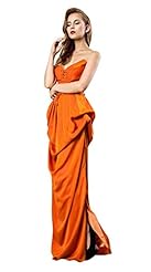 Sexy Slit Lace  Satin Cocktail Floor Length Sweetheart Bandage Dress/Evening Dress/Prom Dress/Wedding Party Dress  With Ruffles