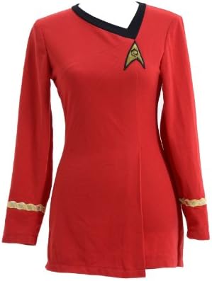 Star Trek Costume Cotton Female Duty Uniform Red,Women-L