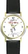 Habit 4 - Think Win-Win (English Text) - DELUXE TWO-TONE WATCH from THE 7 HABITS - WATCH COLLECTION BY WATCHBUDDY&reg; - Arabic Numbers - Black Leather Strap-Size-Children's Size-Small ( Boy's Size & Girl's Size )