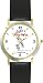 Habit 4 - Think Win-Win (English Text) - DELUXE TWO-TONE WATCH from THE 7 HABITS - WATCH COLLECTION BY WATCHBUDDY&reg; - Arabic Numbers - Black Leather Strap-Size-Children's Size-Small ( Boy's Size & Girl's Size )