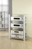 Produkt-Bild: VCM Hifi-M&ouml;bel Quinto Alu / Klarglas