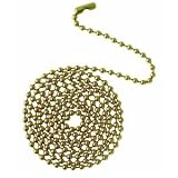 Westinghouse 77050 - 3' Polished Brass Beaded Chain & Connector