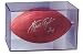 BallQube Grandstand Football Display Holder - Sports Memorabilia Display Case