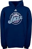 Utah Jazz Youth adidas Team Logo Fleece Hooded Sweatshirt