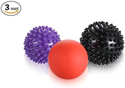 Homebridge High Density Deep Tissue Acupressure Spiky Massage ball Set Best for Foot &amp; Back Pain Plantar Fasciitis Therapy