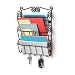 Office Products : Spectrum 43310 Scroll Mail Organizer & Key Rack