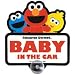 Sesame Street Baby in Car Sign