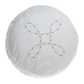 Barbara Barry Dream Pearls 100% Supima Cotton Sateen 12-inch Round Pillow