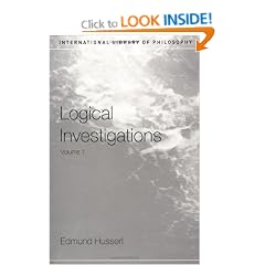 Logical Investigations Volume 1: Vol 1 (International Library of Philosophy)