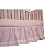 Go Mama Go Designs Dust Ruffle, Pink/Cream Dots, 16