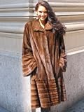CHIC NEW SCANGLOW MINK FUR COAT sz8/10 #10907